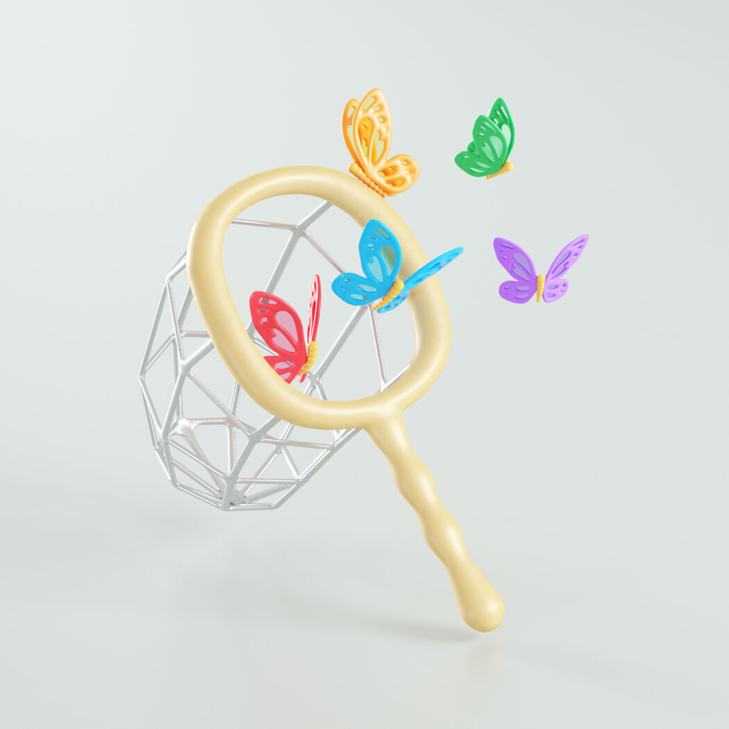 3D butterflies by Double Up Studio