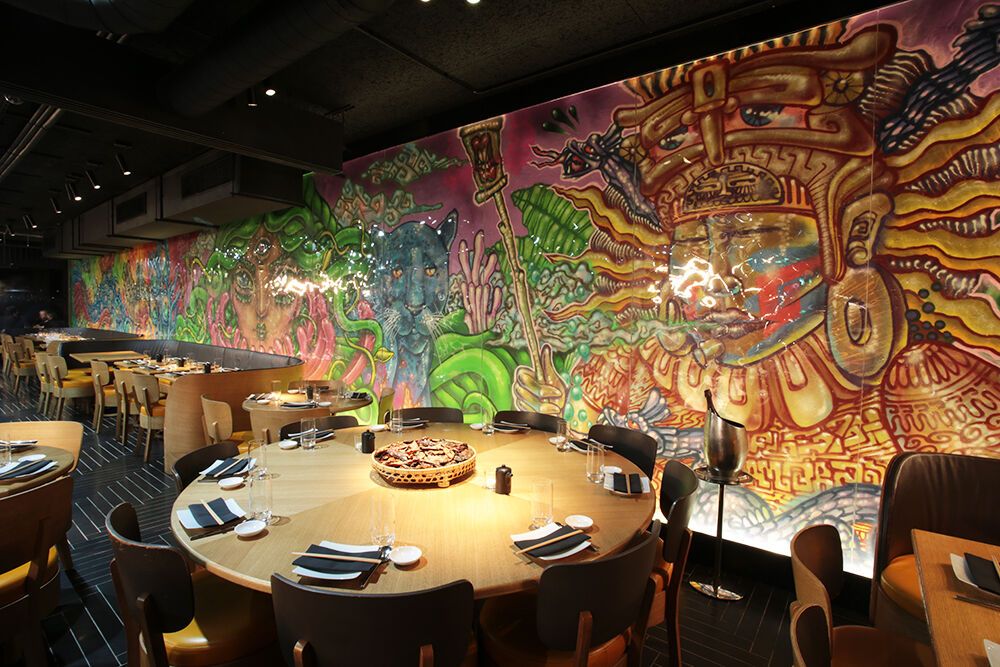 Mural art painted by the illustrator Amara Por Dios